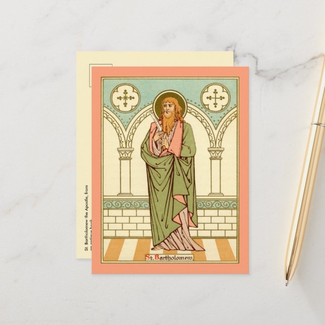 Sankt Bartolomeus aposteln (RLS 03) Vykort (Fram/Back In Situ)