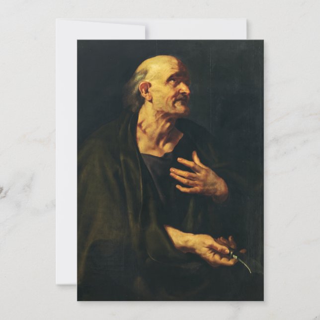 Sankt Bartolomeus av Peter Paul Rubens Inbjudningar (Framsida)