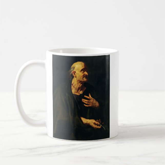 Sankt Bartolomeus av Peter Paul Rubens Kaffemugg (Vänster)