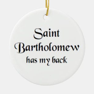 sankt bartolomeus julgransprydnad keramik