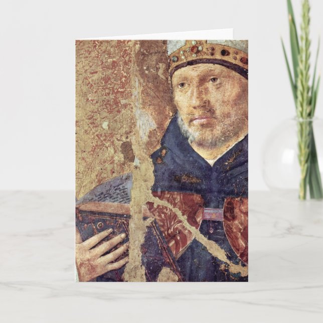 Sankt Benedict-detalj av Antonello Da Messina Kort (Framsida)