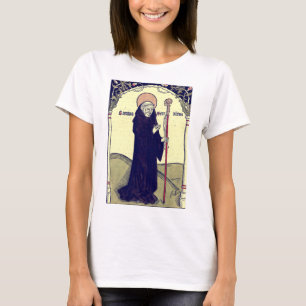Sankt Benedikt av Nursia Europas skyddshelgon kato T Shirt