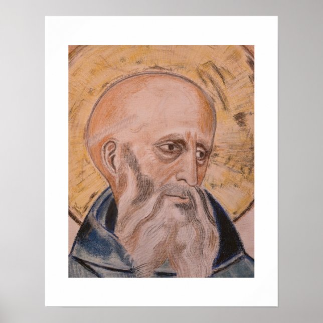 Sankt Benedikt av Nursia Poster (Framsidan)
