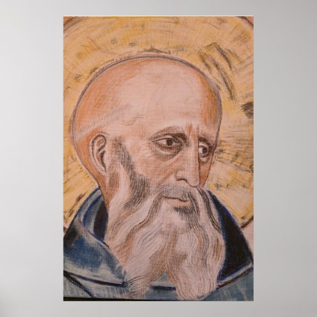 Sankt Benedikt av Nursia Poster (Framsidan)