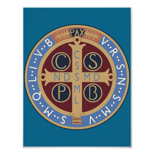Sankt Benedikts medalj Fototryck (Framsidan)
