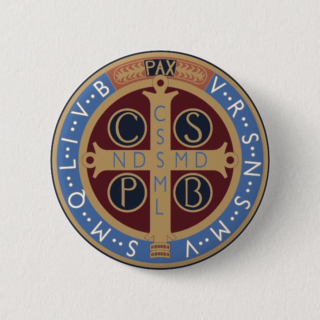 Sankt Benedikts medalj Knapp (Framsida)