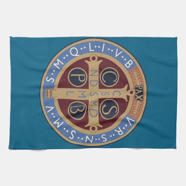 Sankt Benedikts medalj Kökshandduk (Horisontell)