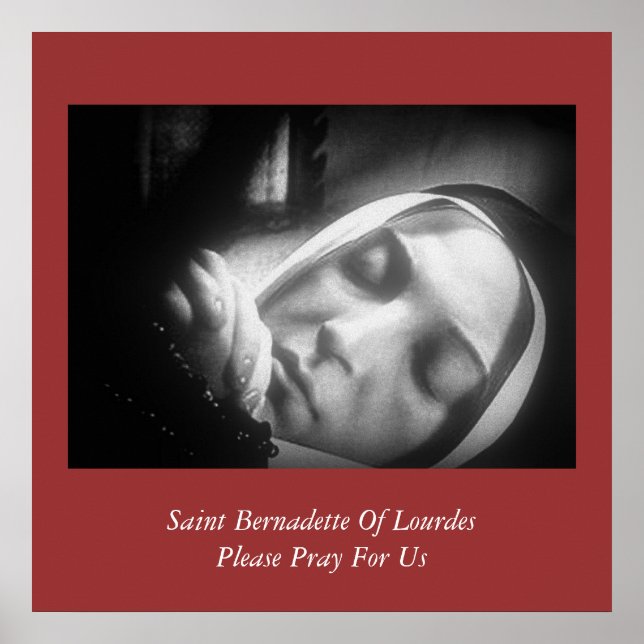 Sankt Bernadette Lourdes ber om ursäkt för oss Poster (Framsidan)