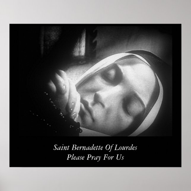 Sankt Bernadette Lourdes ber om ursäkt för oss Poster (Framsidan)