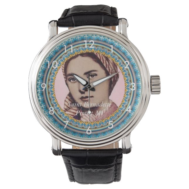 Sankt Bernadette Skydda Mig Armbandsur (Framsida)