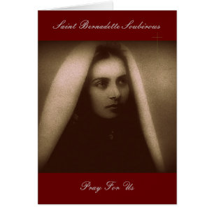 Sankt Bernadette Soubirous Pray for US Hälsningskort