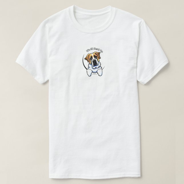 Sankt Bernard har allt om mig Tee Shirt (Design framsida)