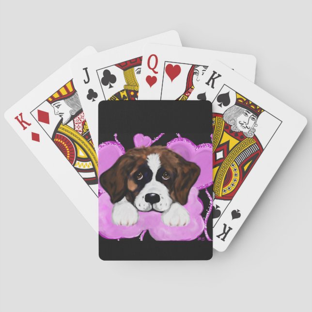 SANKT BERNARD-HUND  CASINOKORT (Baksidan)