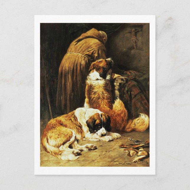 Sankt Bernards tro Vykort (Framsida)