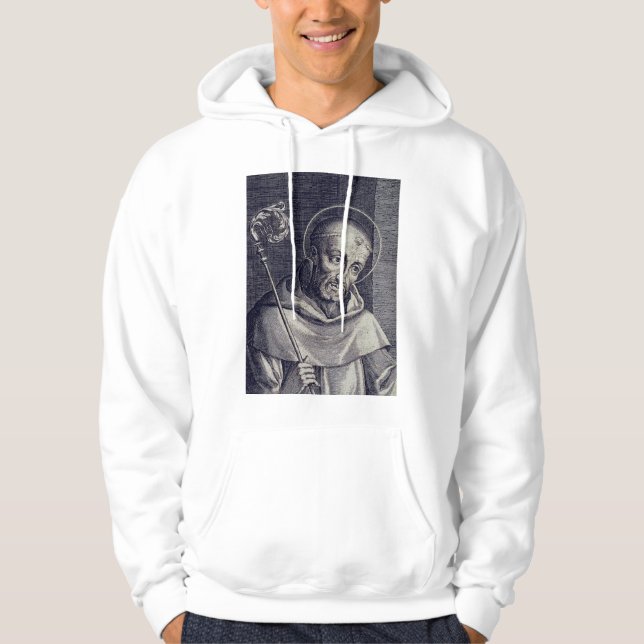 Sankt Bernhard av Clairvaux Bihonungsdoktor Konst Hoodie (Framsida)