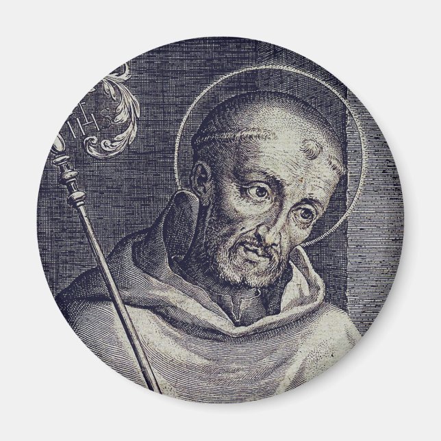 Sankt Bernhard av Clairvaux Bihonungsdoktor Konst Magnet (Framsidan)