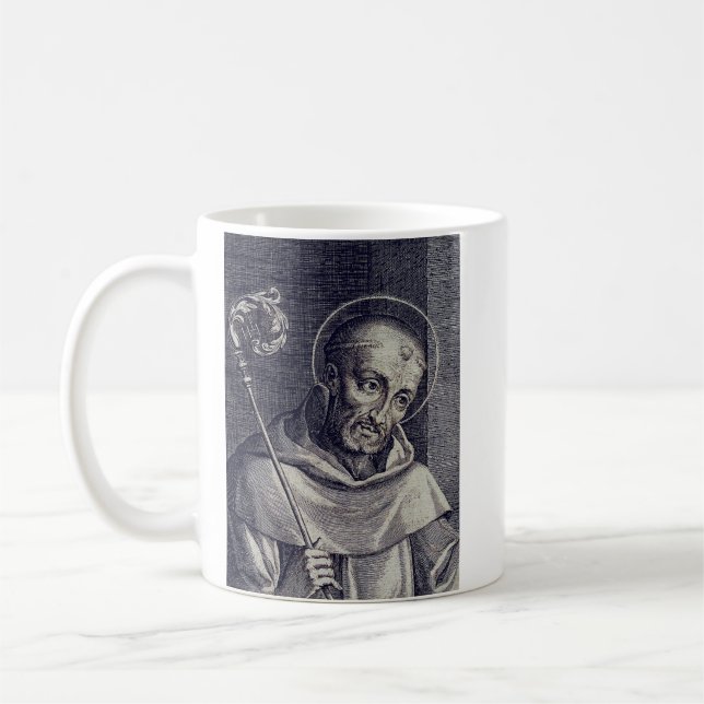 Sankt Bernhard av Clairvaux Bihonungsdoktorn Konst Kaffemugg (Vänster)