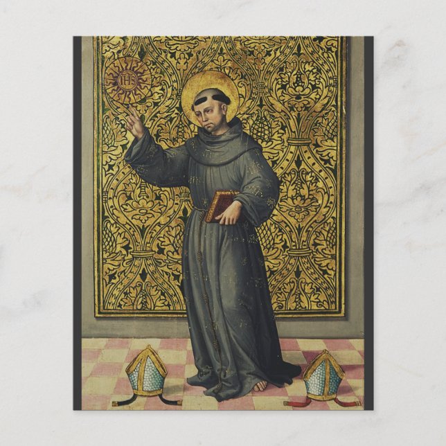 Sankt Bernhardinus av Siena i renässansstil konst (Framsida)