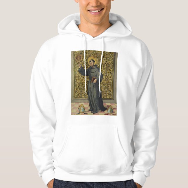 Sankt Bernhardinus av Siena i renässansstil konst Hoodie (Framsida)