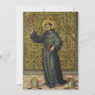 Sankt Bernhardinus av Siena i renässansstil konst Inbjudningar