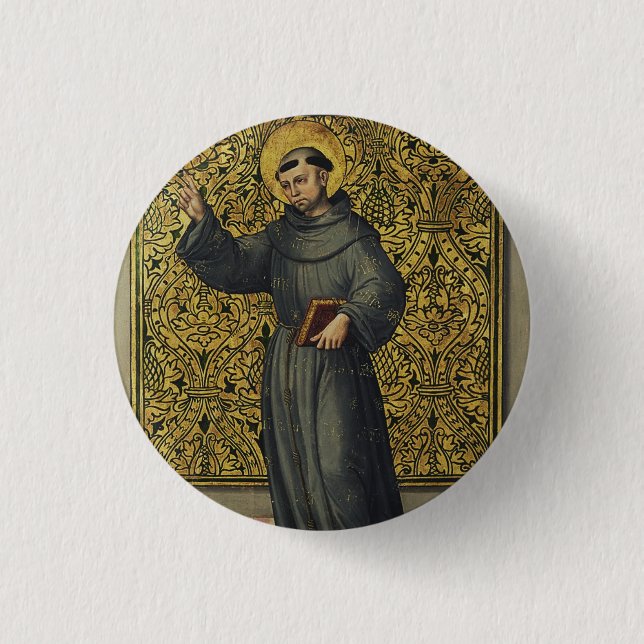 Sankt Bernhardinus av Siena i renässansstil konst Knapp (Framsida)