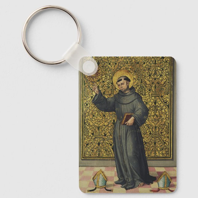 Sankt Bernhardinus av Siena i renässansstil konst Nyckelring (Framsida)