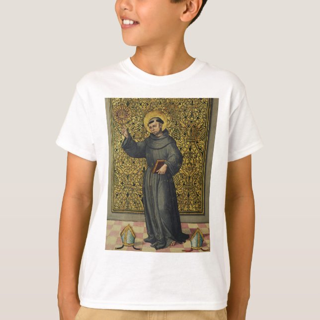 Sankt Bernhardinus av Siena i renässansstil konst T Shirt (Framsida)