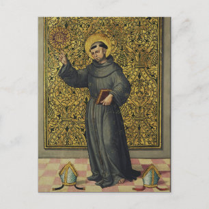 Sankt Bernhardinus av Siena i renässansstil konst Vykort