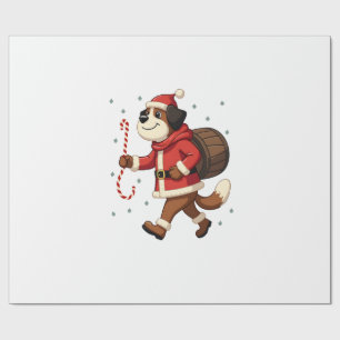 Sankt Bernhardräddning Jul Presentpapper