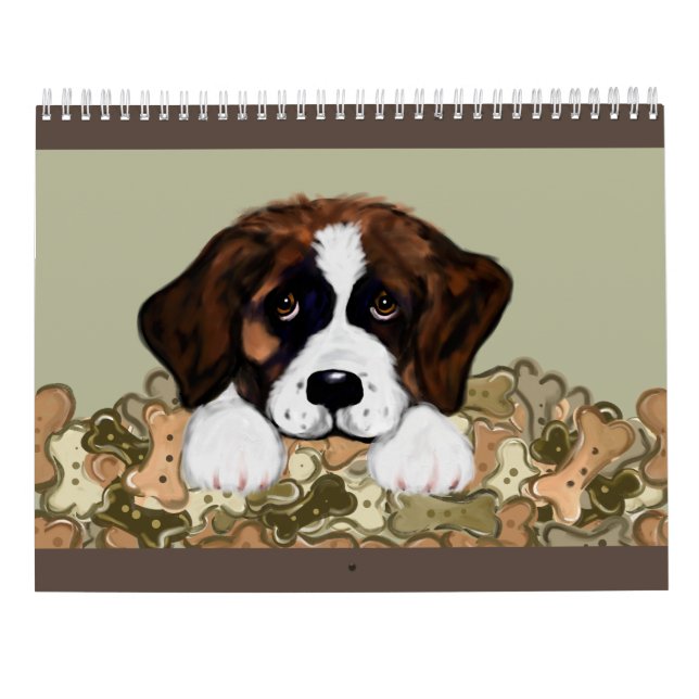 Sankt Bernhardshund Kalender (Baksida)