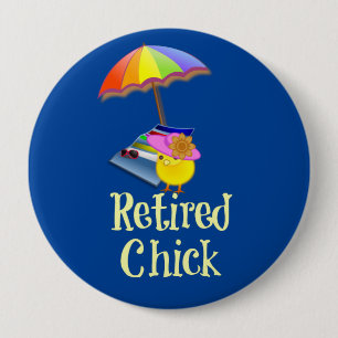 Sänkt Chick, dekorativ design. Knapp
