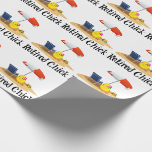 Sänkt Chick på Pappra Beach Wrapping Presentpapper