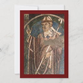 Sankt Cuthbert av Lindisfarnes bönekort Julkort
