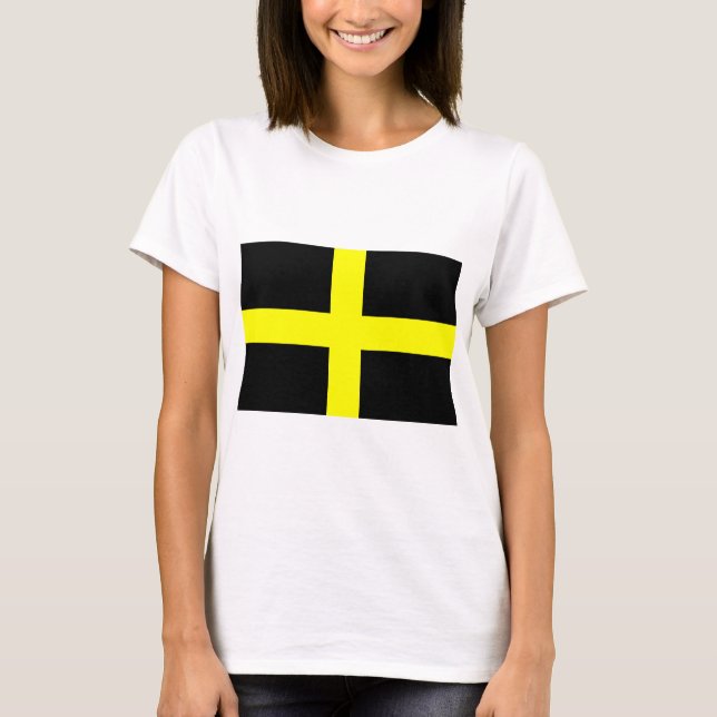 Sankt Davids flagga T Shirt (Framsida)
