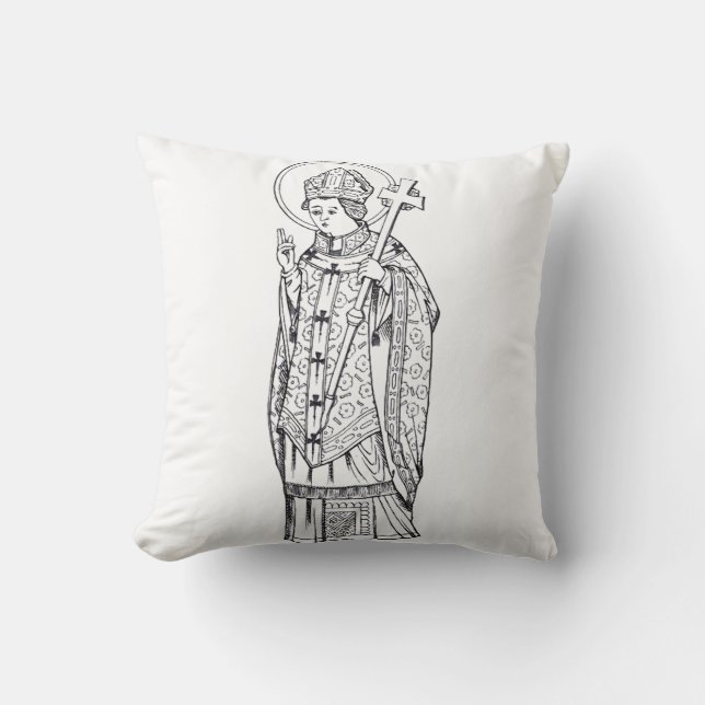 Sankt Deiniol abbot och biskop Kudde (Framsida)