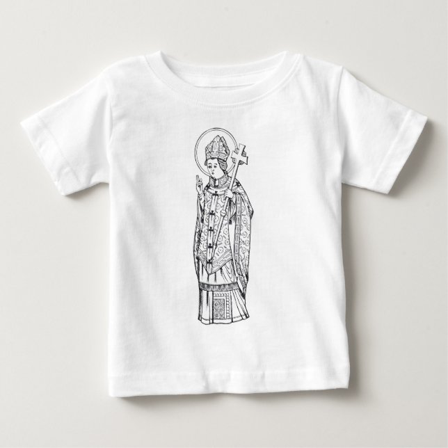 Sankt Deiniol Abbot och Biskop T Shirt (Framsida)