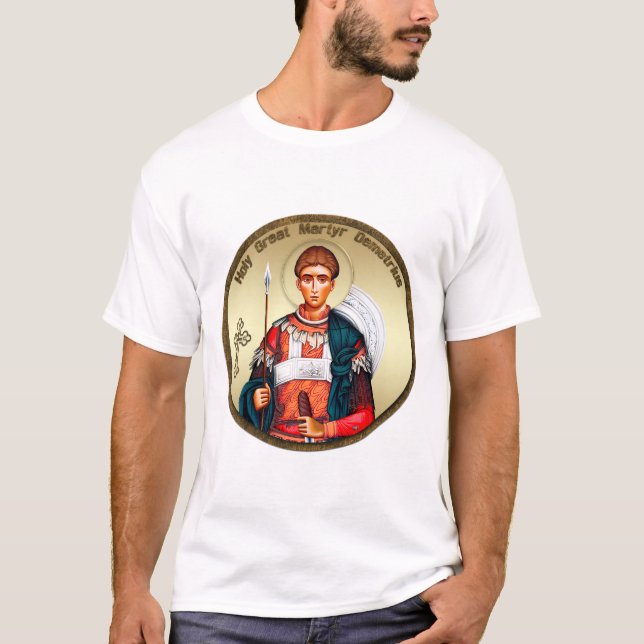 Sankt Demetrius-ikon 4 T Shirt (Framsida)