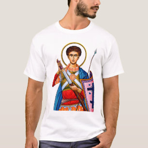 Sankt Demetrius ortodoxa ikon Mitrovdan T Shirt