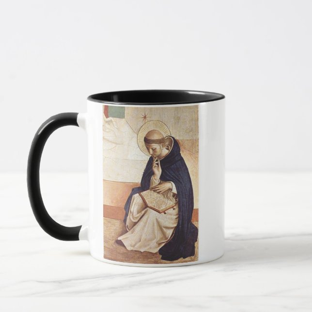 Sankt Dominik av Fra Angelico Renässans Konstnärli Mugg (Vänster)