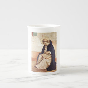 Sankt Dominik av Fra Angelico Renässans Konstverk Benporslin Mugg