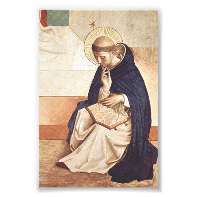 Sankt Dominik av Fra Angelico Renässans Konstverk Fototryck (Framsidan)