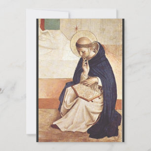 Sankt Dominik av Fra Angelico Renässans Konstverk Inbjudningar