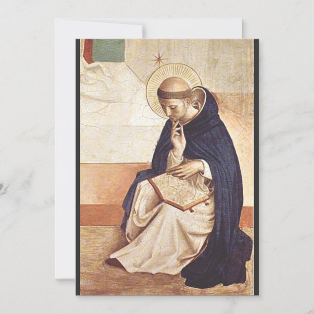 Sankt Dominik av Fra Angelico Renässans Konstverk Julkort (Framsida)