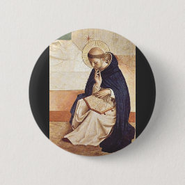 Sankt Dominik av Fra Angelico Renässans Konstverk Knapp