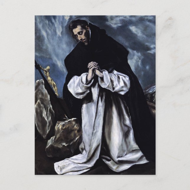 Sankt Dominik badar av El Greco vykort (Framsida)
