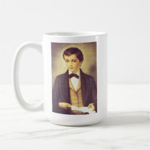 Sankt Dominik Savio elev till John Bosco Kaffemugg