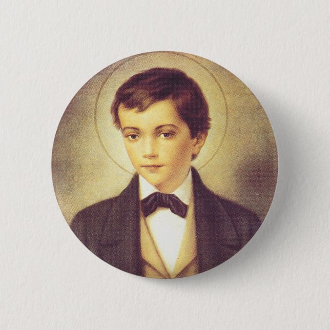 Sankt Dominik Savio elev till John Bosco Knapp (Framsida)