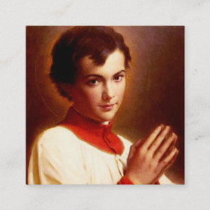 Sankt Dominik Savio Fyrkantigt Visitkort