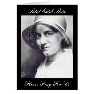 Sankt Edith Stein, var snäll och roa oss Hälsningskort