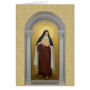 Sankt Elizabeth av Trinity Carmelit Saint Hälsningskort